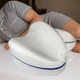 Подушка ортопедическая анатомическая для ног и колен Leg Pillow, гипоаллергенная для сна на боку с эффектом памяти и съемным чехлом на молнии, для беременных, при болях в суставах, для поддержания спины Белая, FG-197D1 - изображение 1