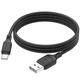 Дата кабель HOCO X90 Cool silicone USB to Type-C (1m) (Black) (199125) - зображення 4