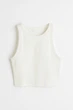 Топ женский H&M 1049251002c33 S Белый (KC1000000052718) - изображение 6