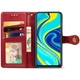 Чехол-книжка GETMAN Gallant (PU) кожаный для Xiaomi Redmi Note 9s / Note 9 Pro / Note 9 Pro Max Красный - изображение 2