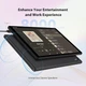 Планшет 10.1" Full HD RUSHAR M820 12+24/128Gb 4G 2-SIM 8 ядер Android 14 8000 mAh Чорний - зображення 4