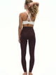Леггинсы спортивные для йоги женские H&M 271166837_darkbrowm L Темно-коричневые (2727000081942) - изображение 2
