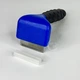 Фурмінатор для котів і собак маленьких порід з лезом 4.5 см Furminator deShedding Tool, універсальний гребінь для догляду за шерстю та профілактики ковтунів, щітка для вичісування шерсті та підшерстя Синя, FH2-DCSL-45-Blue - зображення 5