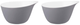 Набір мисок Seltmann Life Fashion Elegant Grey з ручкою 2 шт 600 мл (4052212070117) - зображення 1