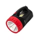 Ліхтар діодний 1 super LED 5w+25 LED 220В, акб, 2 режими, ремінь на плече INTERTOOL - зображення 1