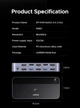 Коммутатор UGREEN AK700 DisplayPort 8K Dual Monitor KVM Switch 2 in 2 Out с возможностью совместного использования монитора, клавиатуры, мыши, принтера с поддержкой HDR 3D для 2 ПК Black (55851) - изображение 12