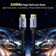 Kabel Unitek DisplayPort - DisplayPort 1 m Space Grey (C1628GY01-1M) - obraz 6