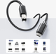 Kabel Unitek USB-C - USB-B 2 m Black (C14140ABK03-2M) - obraz 9