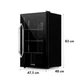 Холодильник для напитков Klarstein Beersafe XXL Onyx со стеклянной дверцей 80 л (10034848) - изображение 8