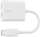 Adapter Belkin RockStar 2x USB-C Audio + Charge White (F7U081BTWH) - obraz 1