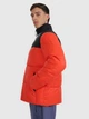 Куртка зимняя короткая мужская 4F 4FWAW25TDJAM601-62S XL Оранжевая (5905700808596) - изображение 4