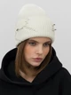 Шапка Malisa Бруно Metal 15-1613MET-PM-95 One Size Молочная - изображение 1