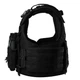Плитоноска Warmor Gen.4 (Комплект 4 подсумки) с системой быстрого сброса. Molle. Цвет Черная - изображение 3