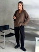Кардиган с примесью шерсти вязаный женский ARTKNIT Casual Wool S-M Коричневый (2251948407019) - изображение 3