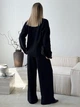 Кардиган с примесью шерсти вязаный женский ARTKNIT Casual Wool L-XL Черный (2251948405015) - изображение 5
