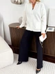 Кардиган с примесью шерсти вязаный женский ARTKNIT Casual Wool L-XL Молочный (2251948292011) - изображение 7