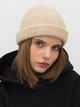 Шапка Malisa Ізабель 15-1747-AA-140 One Size Светло-бежевая - изображение 1