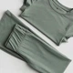 Подростковый комплект (футболка+штаны) для девочки H&M 1233806004c20 158 см Хаки (KC1000000053162) - изображение 2