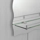 Зеркало настенное Zerix Mirra MRZ02-600x850x105 прямоугольное с дугообразным верхом, фигурными бока ZX5620 - изображение 4