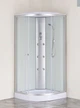Бокс душевой с гидромассажем Mixxus STRONG SBH02-90x90x215-FB SATIN низкий поддон (MI6890) - изображение 3