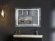 Дзеркало Mixxus Style MR03-90x70 (годинник, LED-підсвічування, антизапотівання) (MI6007) - зображення 12