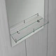 Зеркало настенное Zerix Laguna MRZ03-500x700x110 прямоугольное с дугообразным верхом и полкой ZX5622 - изображение 2