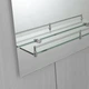 Зеркало настенное Zerix Laguna MRZ03-500x700x110 прямоугольное с дугообразным верхом и полкой ZX5622 - изображение 5