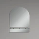 Зеркало настенное Zerix Laguna MRZ03-500x700x110 прямоугольное с дугообразным верхом и полкой ZX5622 - изображение 6