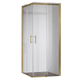 Душевая кабина без поддона Koer SR SC03-90x90x200-TR-12 прозрачное стекло Easy Clean 6мм, матовое золото (KR5358) - изображение 1