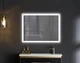 Зеркало Mixxus FLAT MR04-100x80 с LED Touch, Anti-fog, димером, регулировкой яркости, часами (MI6927) - изображение 2