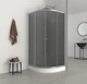 Душевая кабина с низким поддоном Mixxus PLAIN SCT02-90x90x195-GR SATIN серое тонированное стекло 4мм (MI6898) - изображение 8