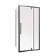 Душевая кабина без поддона Mixxus Premium BEVEL SC01-100x80x195-TR Black прозрачное стекло 6мм (MI6870) - изображение 1