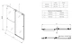 Двері в нішу Koer SR SD06-140×220-TR-01 прозоре скло Easy Clean 8мм, хром (KR5368) - зображення 4