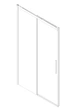 Двері в нішу Koer SR SD05-140×200-TR-01 прозоре скло Easy Clean 6мм, хром (KR5406) - зображення 11