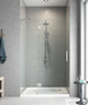 Двері в нішу Koer SR SD04-120×200-TR-01 прозоре скло Easy Clean 10мм, хром (KR5387) - зображення 7