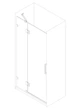 Двері в нішу Koer SR SD04-120×200-TR-01 прозоре скло Easy Clean 10мм, хром (KR5387) - зображення 11