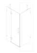 Боковая стенка для кабины Koer SR SW04-90x200-TR-07 прозрачное стекло Easy Clean 10мм, графит (KR5391) - изображение 10