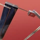 Шторки стеклянные на ванну Koer SR BS03-95x140-TR-01 прозрачное стекло 6мм, хром (KR5402) - изображение 2