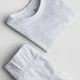Подростковый комплект (футболка + штаны) для девочки H&M 271233806_lightgrey 170 см Светло-серый (2727000032647) - изображение 2