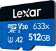 Карта пам'яті Lexar High-Performance microSDXC 512GB UHS-I U3 V30 + SD-адаптер (LSDMI512BB633A) - зображення 2