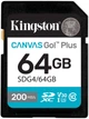 Карта памяти Kingston Canvas Go! Plus SDXC 64GB UHS-I U3 V30 (SDG4/64GB) - изображение 1