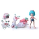 Лялька 4SF Manga Dolls Hello Kitty Красуня Пінк на скутері (HKTF3000) - зображення 2