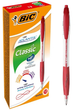 Набір ручок BIC Atlantis Classic Medium 1.0 мм 12 шт Red (3086123001329) - зображення 2