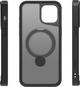 Etui plecki Etteri Matt Mag Ring do Apple iPhone 12 / 12 Pro 6.1 Black (GSM190641) - obraz 4