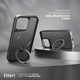 Etui plecki Etteri Matt Mag Ring do Apple iPhone 14 Pro 6.1 Black (GSM190644) - obraz 6