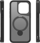 Etui plecki Etteri Matt Mag Ring do Apple iPhone 15 Pro 6.1 Black (GSM190646) - obraz 4