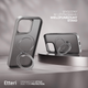 Etui plecki Etteri Matt Mag Ring do Apple iPhone 15 Pro 6.1 Grey (GSM190635) - obraz 6