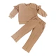 Костюм для девочки двухнитка Арлекин 4319-362 110 см Бежевый - изображение 2