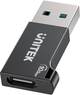 Adapter Unitek USB-A - USB-C 10Gbps Black (A1049ABK01) - obraz 3