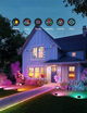Набір настінних світильників Govee H8057 Outdoor FLood Lights, 4шт, RGBICWW, WI-FI/Bluetooth Чорний (H8057C11) - зображення 5